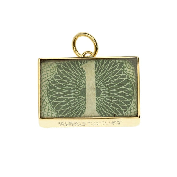 9ct Gold £1 Note Charm-3.0g