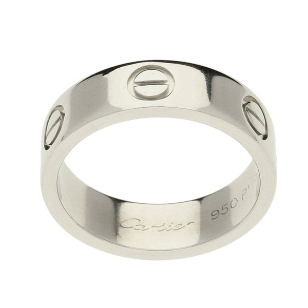Platinum Cartier Love Ring - Size M - 9.4g
