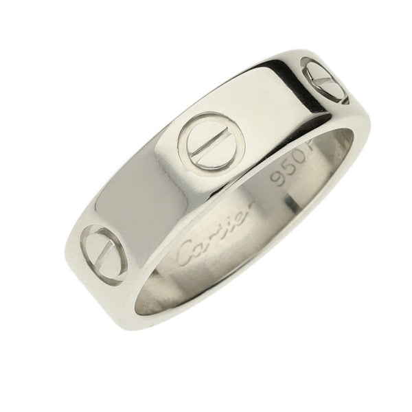Platinum Cartier Love Ring - Size M - 9.4g