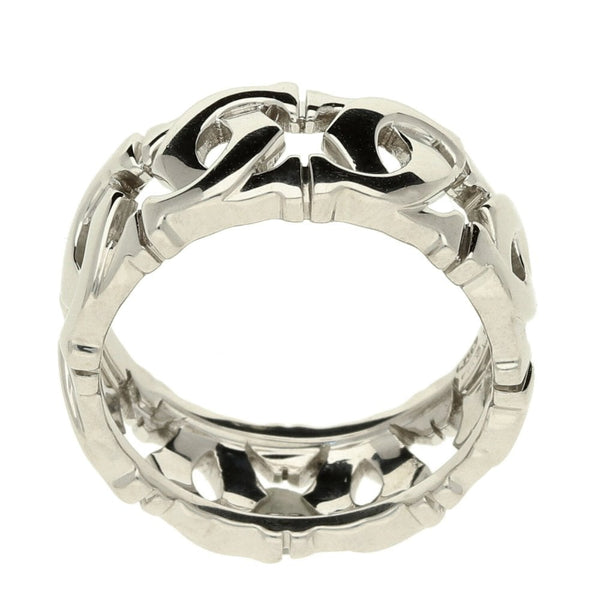18ct White Gold Cartier C de Cartier Ring - Size J - 6.4g