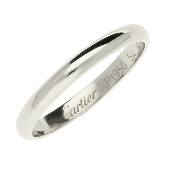 Platinum Cartier 1895 Wedding Ring - Size N
