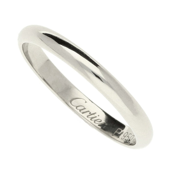 Platinum Cartier 1895 Wedding Ring - Size N