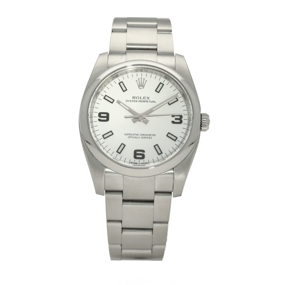 Oyster Perpetual 114200 - Gents Watch - White Dial - 2016