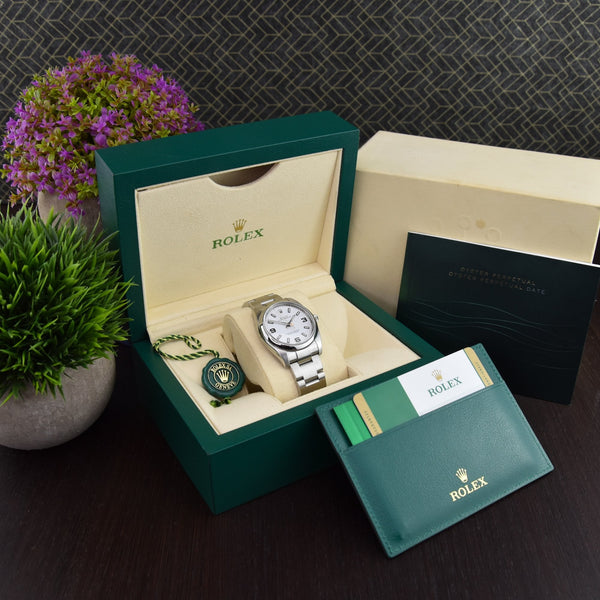 Oyster Perpetual 114200 - Gents Watch - White Dial - 2016