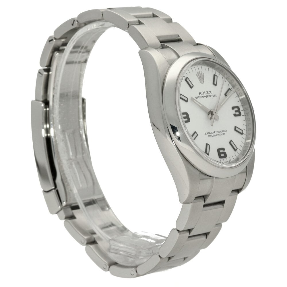 Oyster Perpetual 114200 - Gents Watch - White Dial - 2016