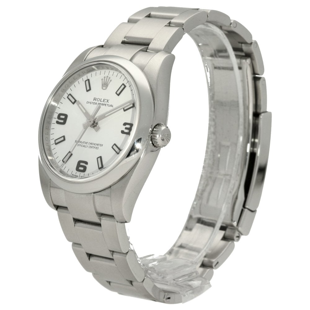 Oyster Perpetual 114200 - Gents Watch - White Dial - 2016