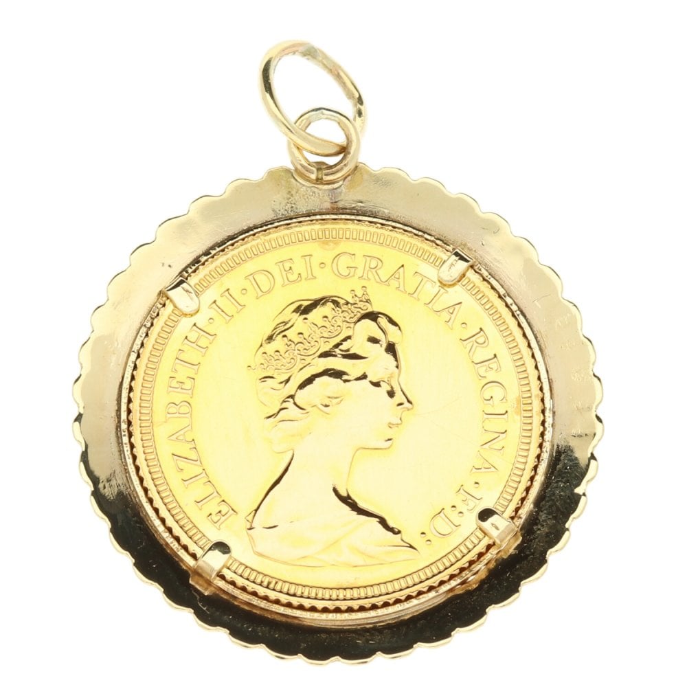 9ct Yellow Gold Queen Elizabeth 1979 Full Sovereign Coin