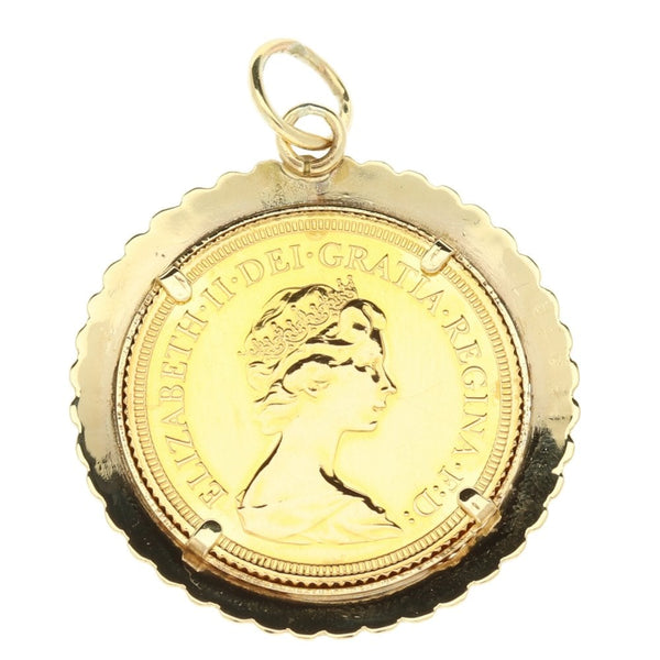 9ct Yellow Gold Queen Elizabeth 1979 Full Sovereign Coin