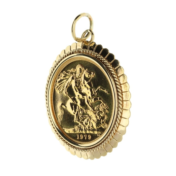 9ct Yellow Gold Queen Elizabeth 1979 Full Sovereign Coin