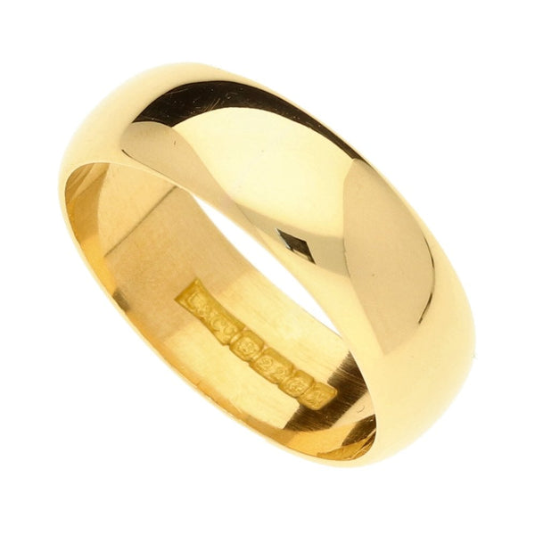 22ct Gold Ladies Wedding Ring-Size N