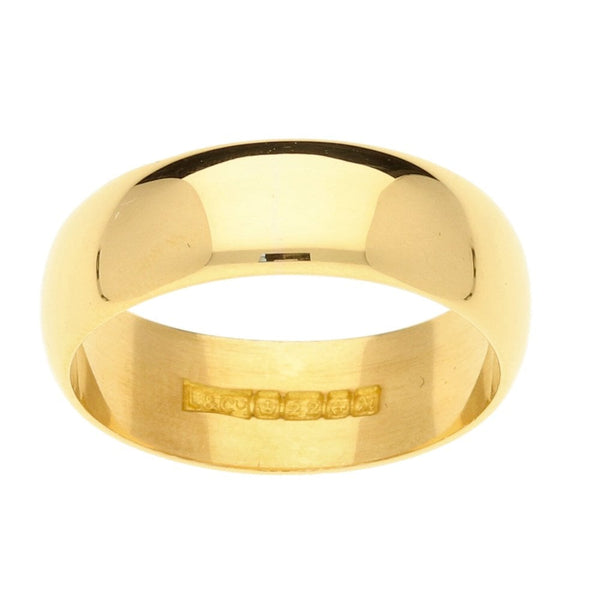 22ct Gold Ladies Wedding Ring-Size N