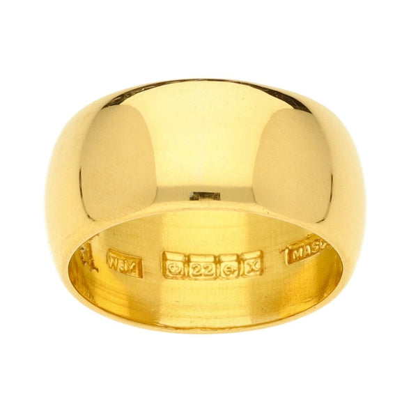 22ct Yellow Gold Ladies Wedding Band-Size K