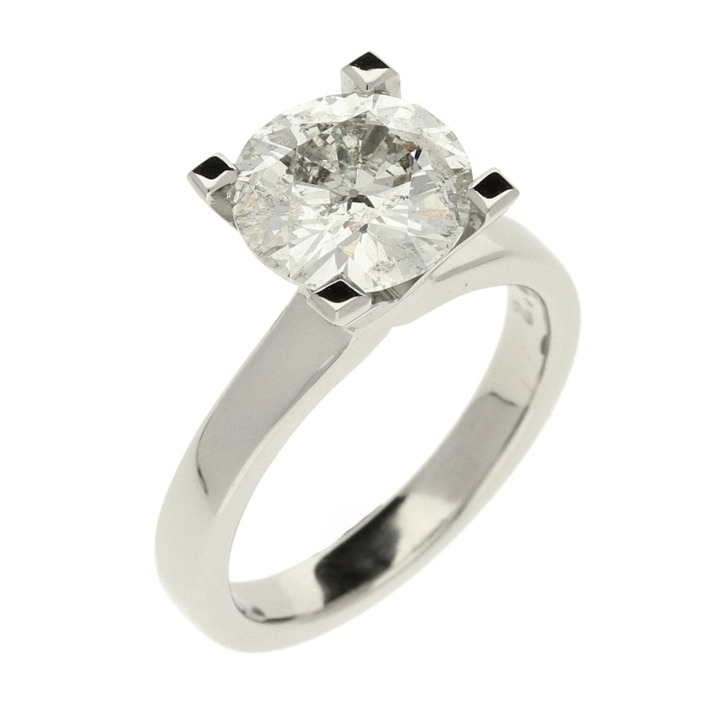 Platinum 2.68ct Diamond Engagement Ring