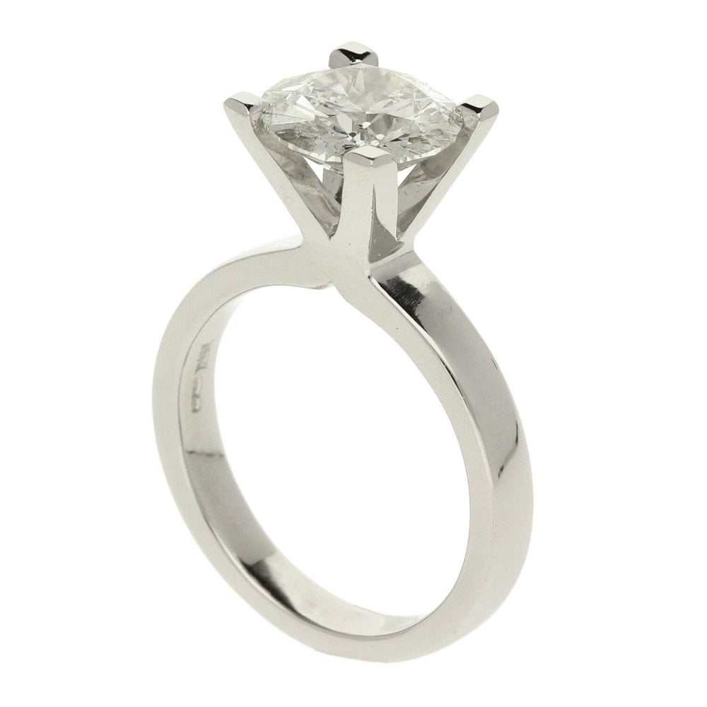 Platinum 2.68ct Diamond Engagement Ring