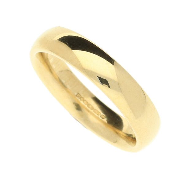 9ct Yellow Gold Wedding Ring - Size J - 3.8g