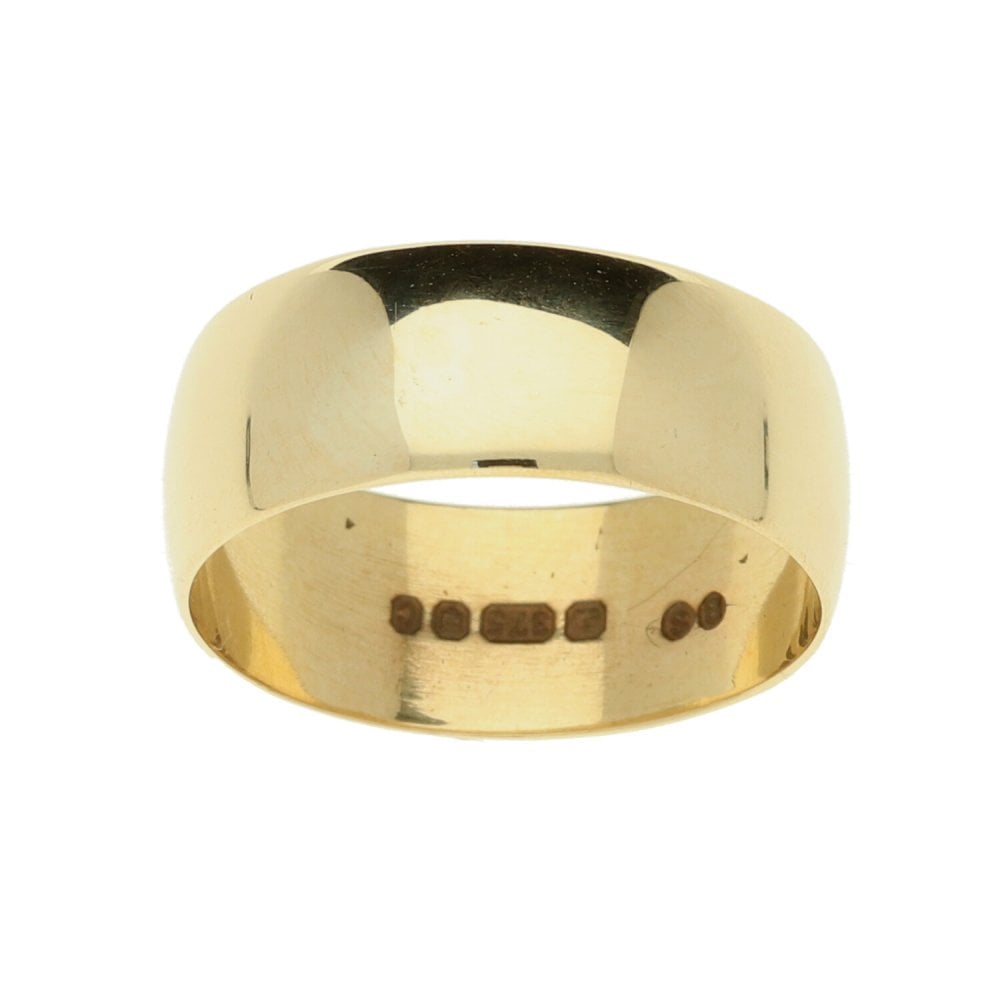 9ct Gold Wedding Ring - Size N - 3.2g