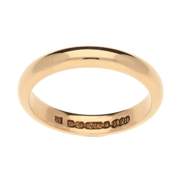 9ct Gold Wedding Ring - Size K - 2.7g