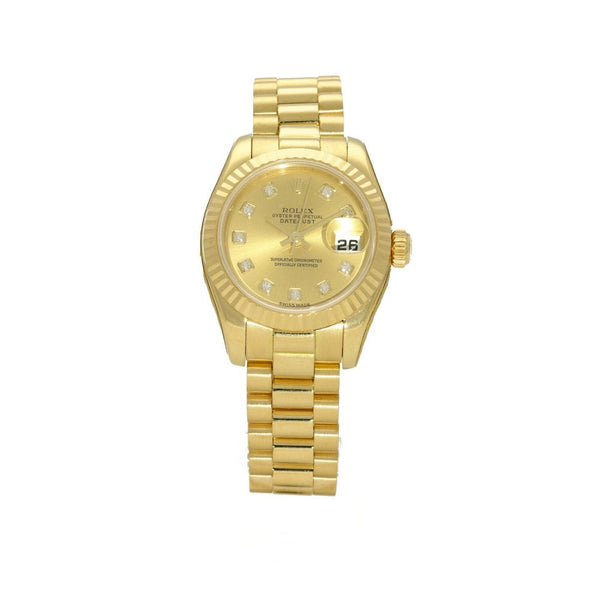 Datejust 179178 - Ladies Gold Watch - Diamond Dial - 2007
