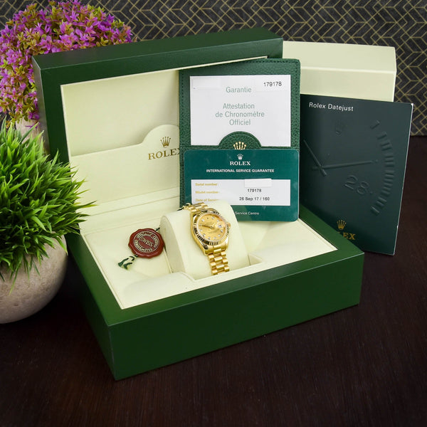 Datejust 179178 - Ladies Gold Watch - Diamond Dial - 2007