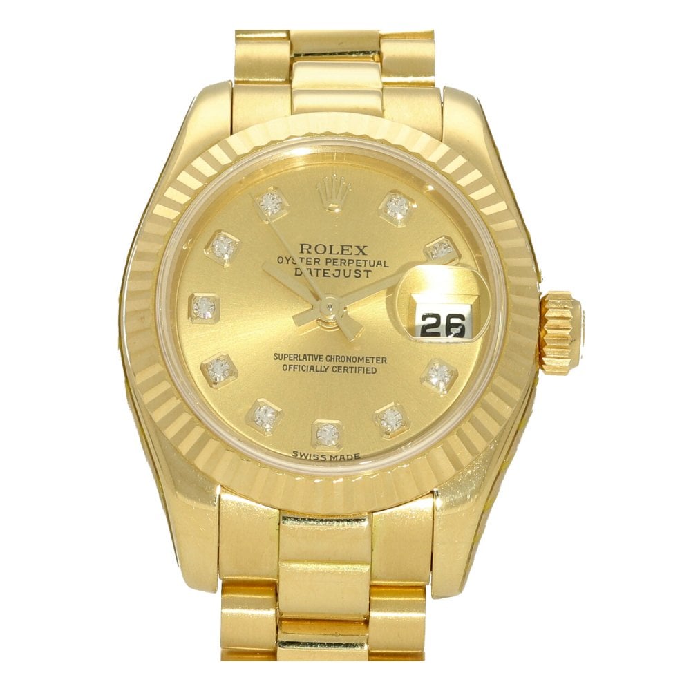 Datejust 179178 - Ladies Gold Watch - Diamond Dial - 2007