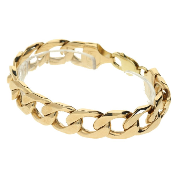 9ct Yellow Gold Curb Bracelet- 59.4g