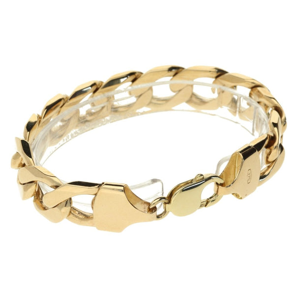 9ct Yellow Gold Curb Bracelet- 59.4g