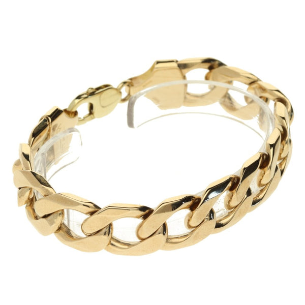 9ct Yellow Gold Curb Bracelet- 59.4g