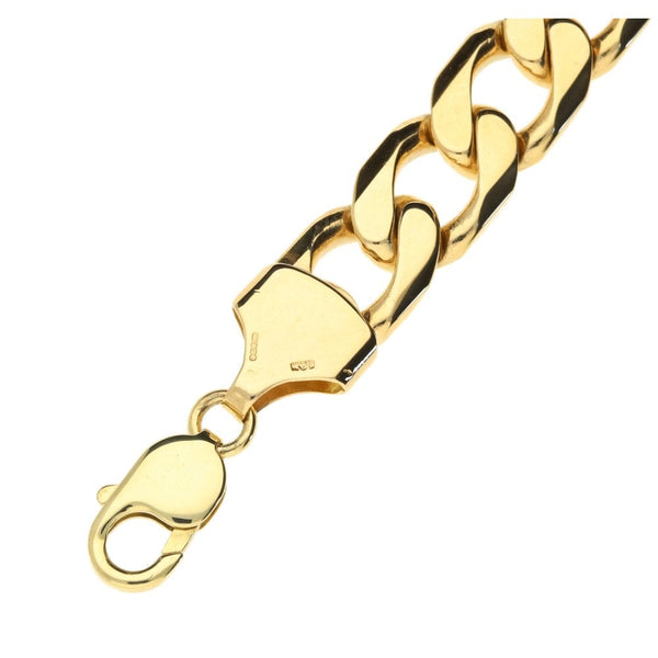 9ct Yellow Gold Curb Bracelet- 59.4g