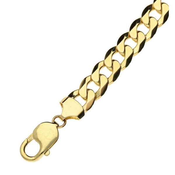 9ct Yellow Gold Curb Bracelet- 30.7g