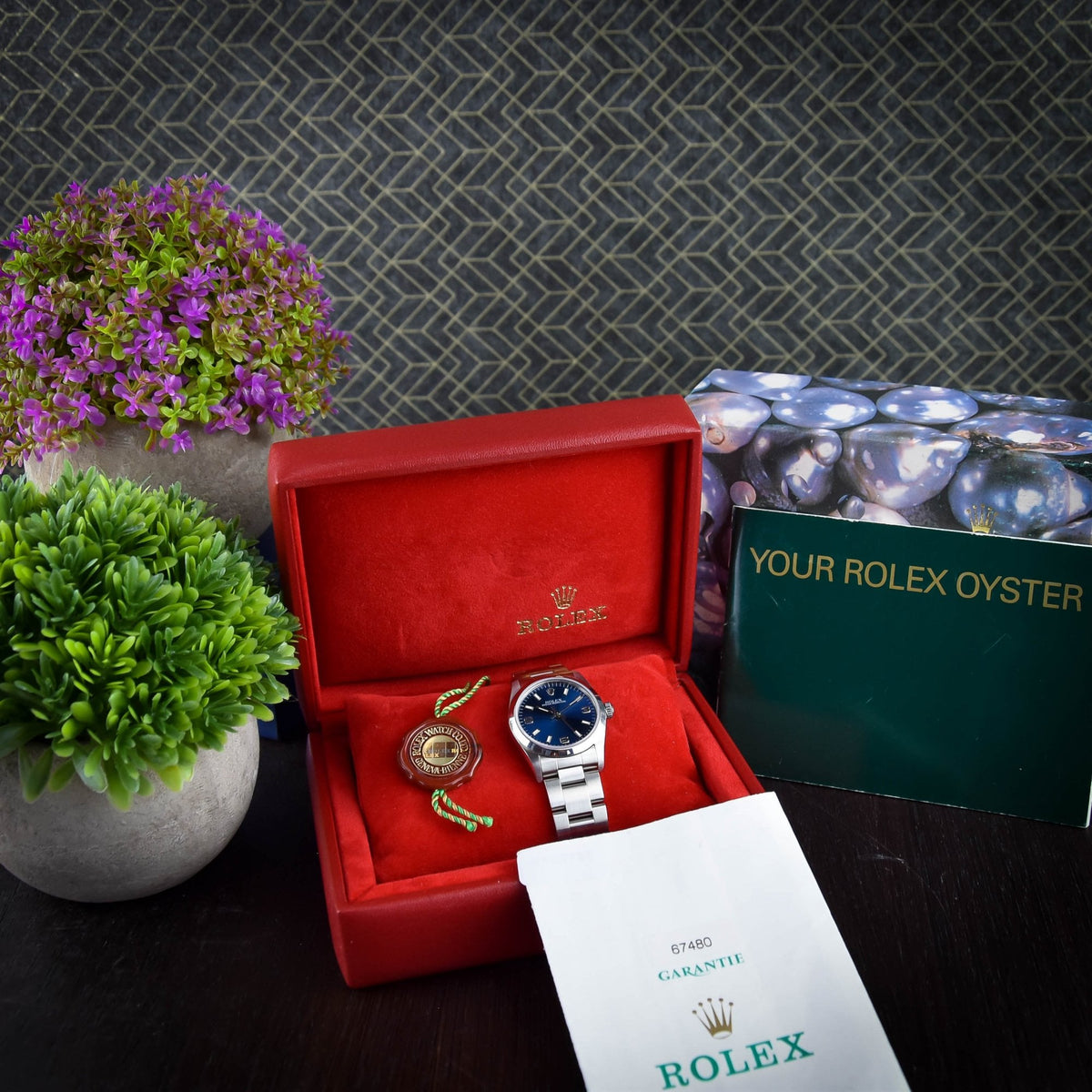Oyster Perpetual 67480 - Blue Dial - 1998
