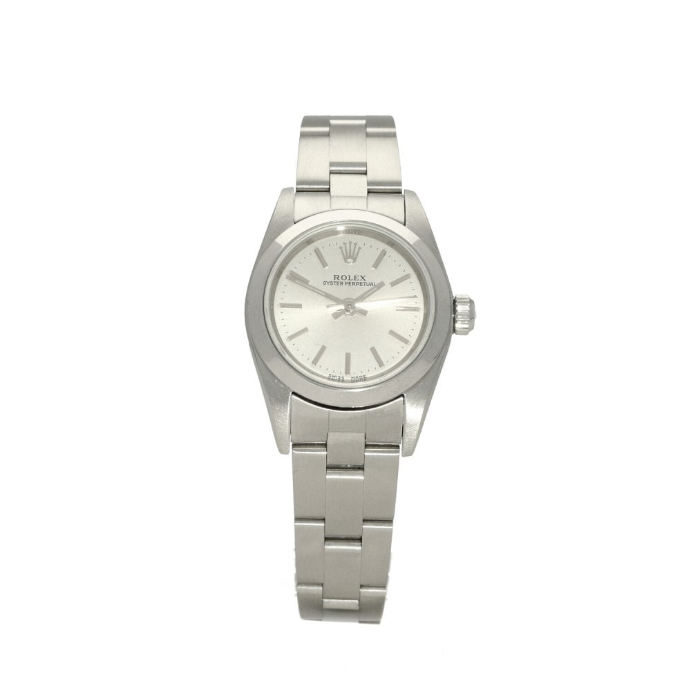 Oyster Perpetual 76080 - Silver  Dial - 2003