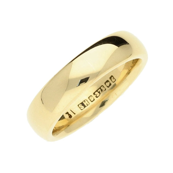 9ct Yellow Gold Court Wedding Ring - Size K