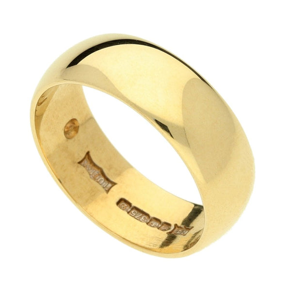 9ct Gold Wedding Ring - Size O - 4.8g