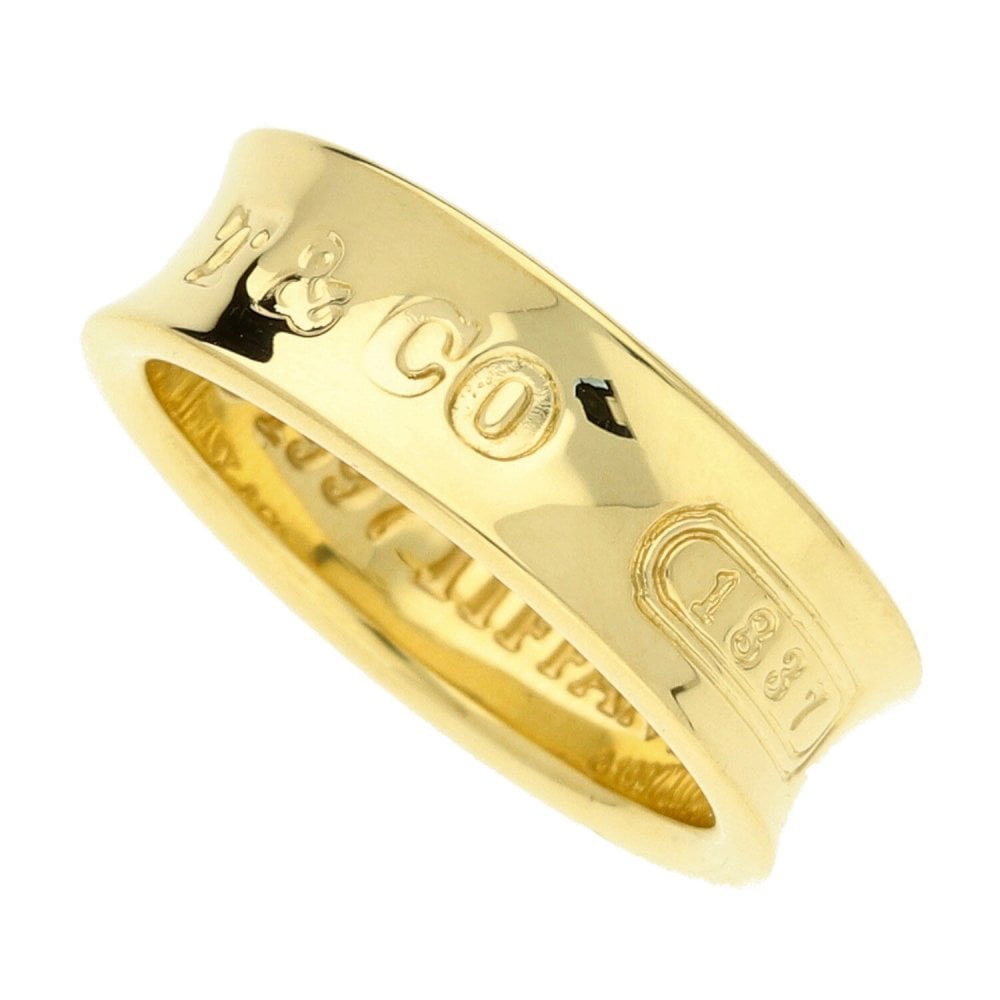 18ct Yellow Gold Tiffany & Co 1837 Ring -Size K