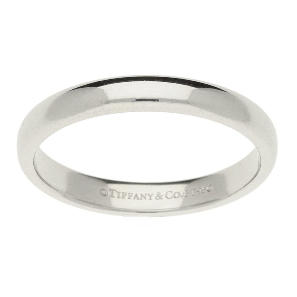 Platinum Tiffany Ladies Wedding Ring- Size P