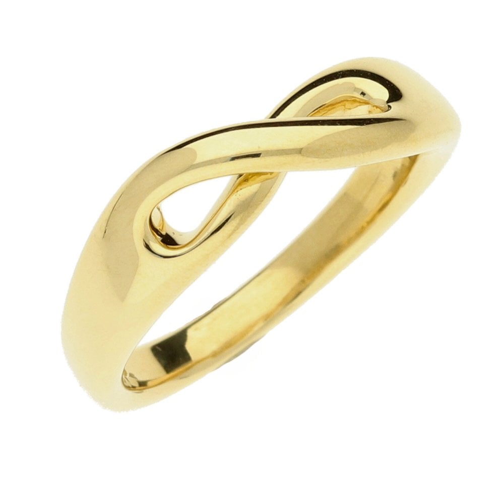 18ct Yellow Gold Tiffany Twist Band - Size K - 5.1g