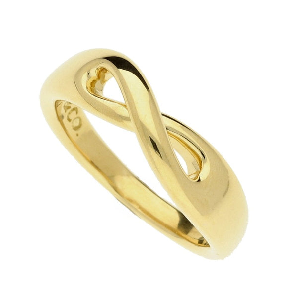 18ct Yellow Gold Tiffany Twist Band - Size K - 5.1g