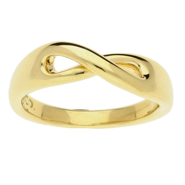 18ct Yellow Gold Tiffany Twist Band - Size K - 5.1g