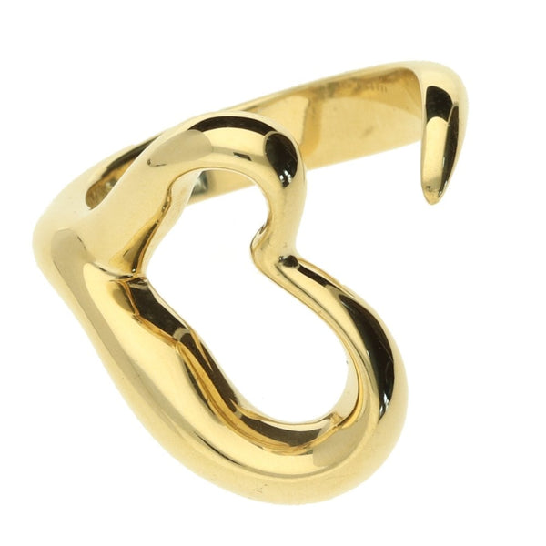 18ct Yellow Gold Tiffany & Co Heart Ring- Size L 1/2