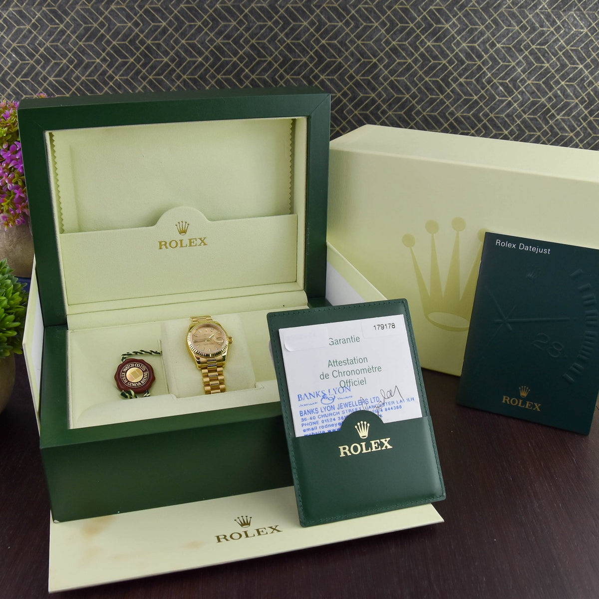 Datejust- 179178 - Ladies Watch - Gold Dial - 2007