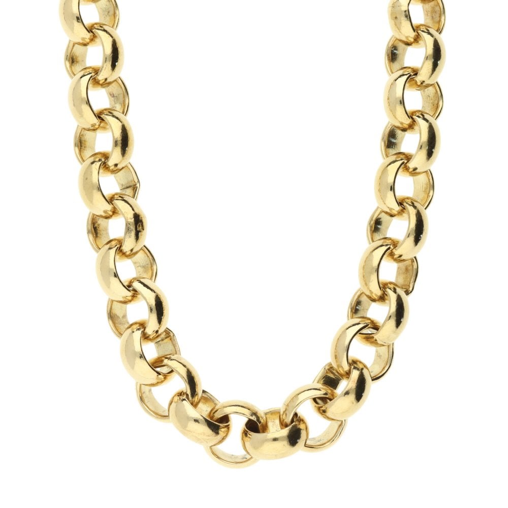 9ct Yellow Gold Heavy Belcher Chain 24"