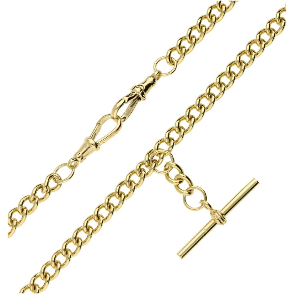 9ct Yellow Gold- Albert Chain- 20"