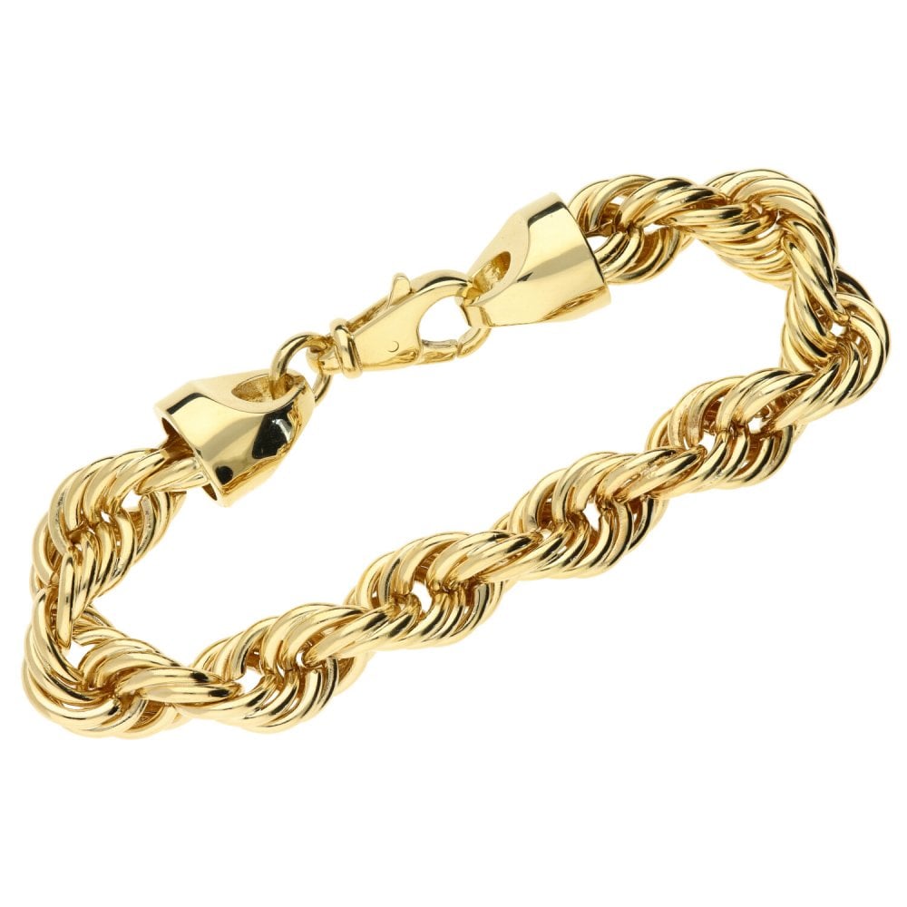 9ct Yellow Gold Heavy Prince Of Wales Bracelet - 125g