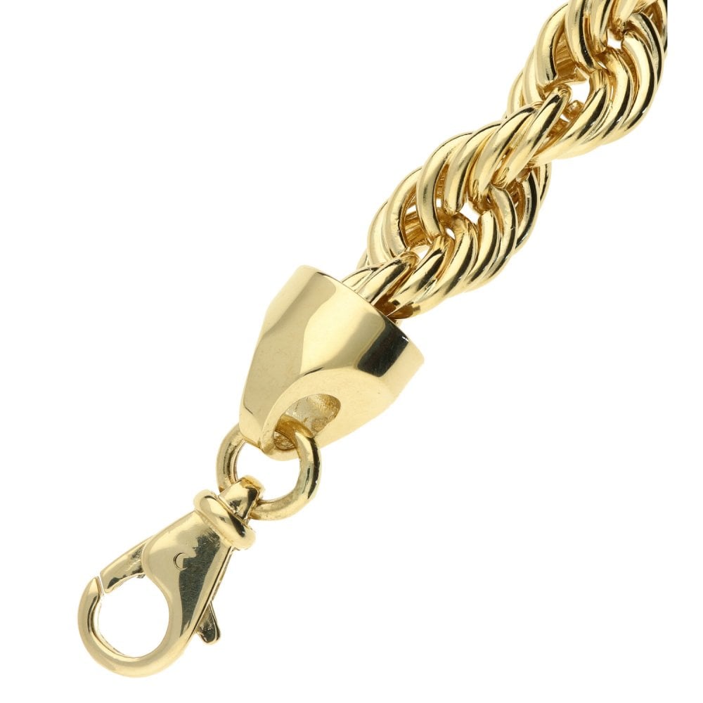 9ct Yellow Gold Heavy Prince Of Wales Bracelet - 125g