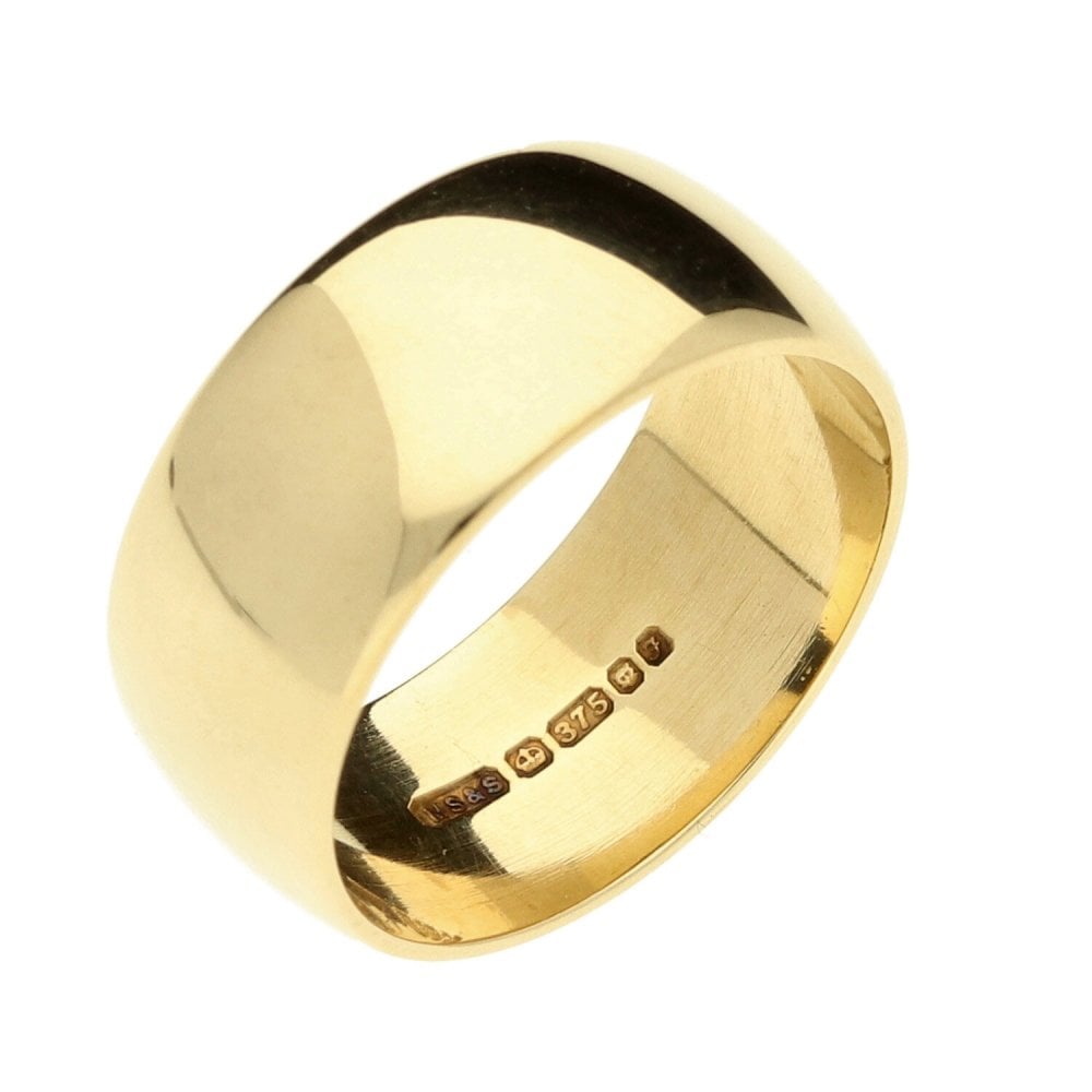 9ct Yellow Gold Ladies Wedding Ring-Size J1/2