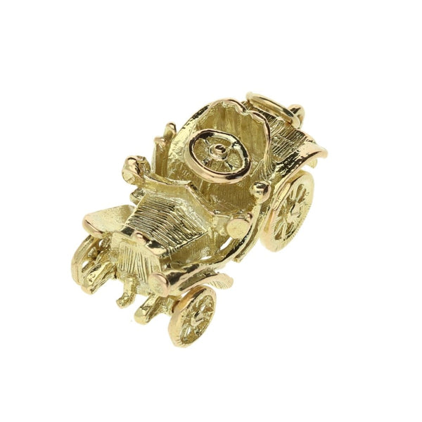9ct  Gold Old Motor Car Charm- 5.0