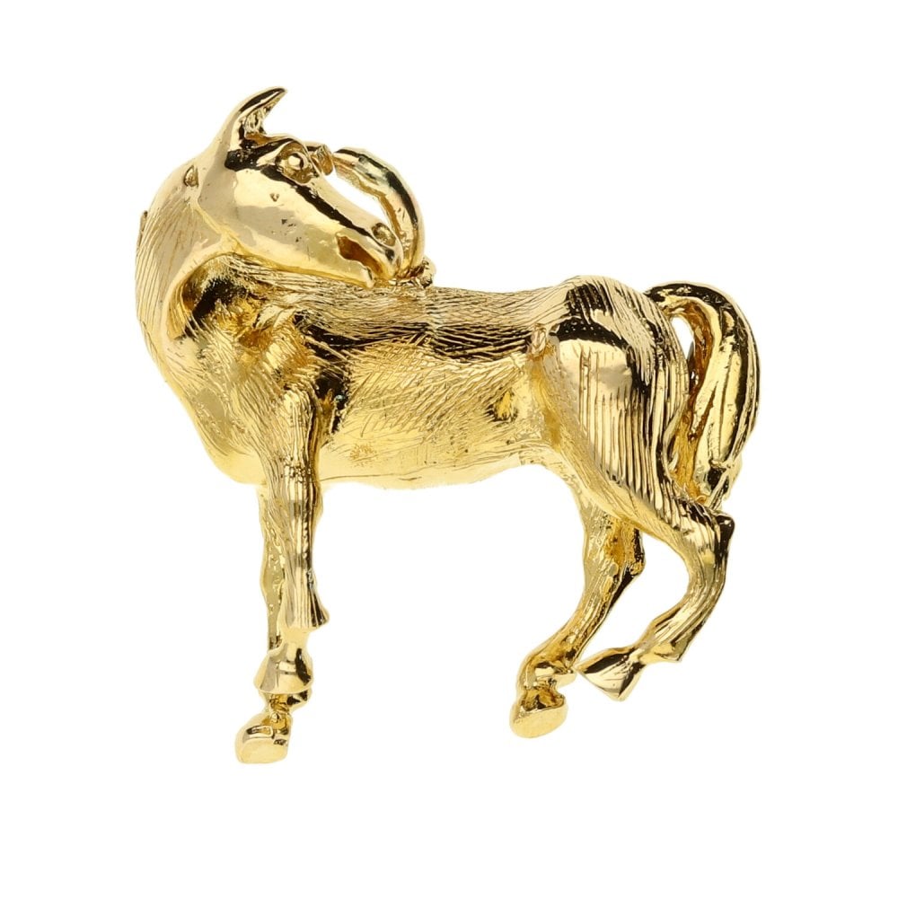 9ct Yellow Gold Horse Charm- 8.4g