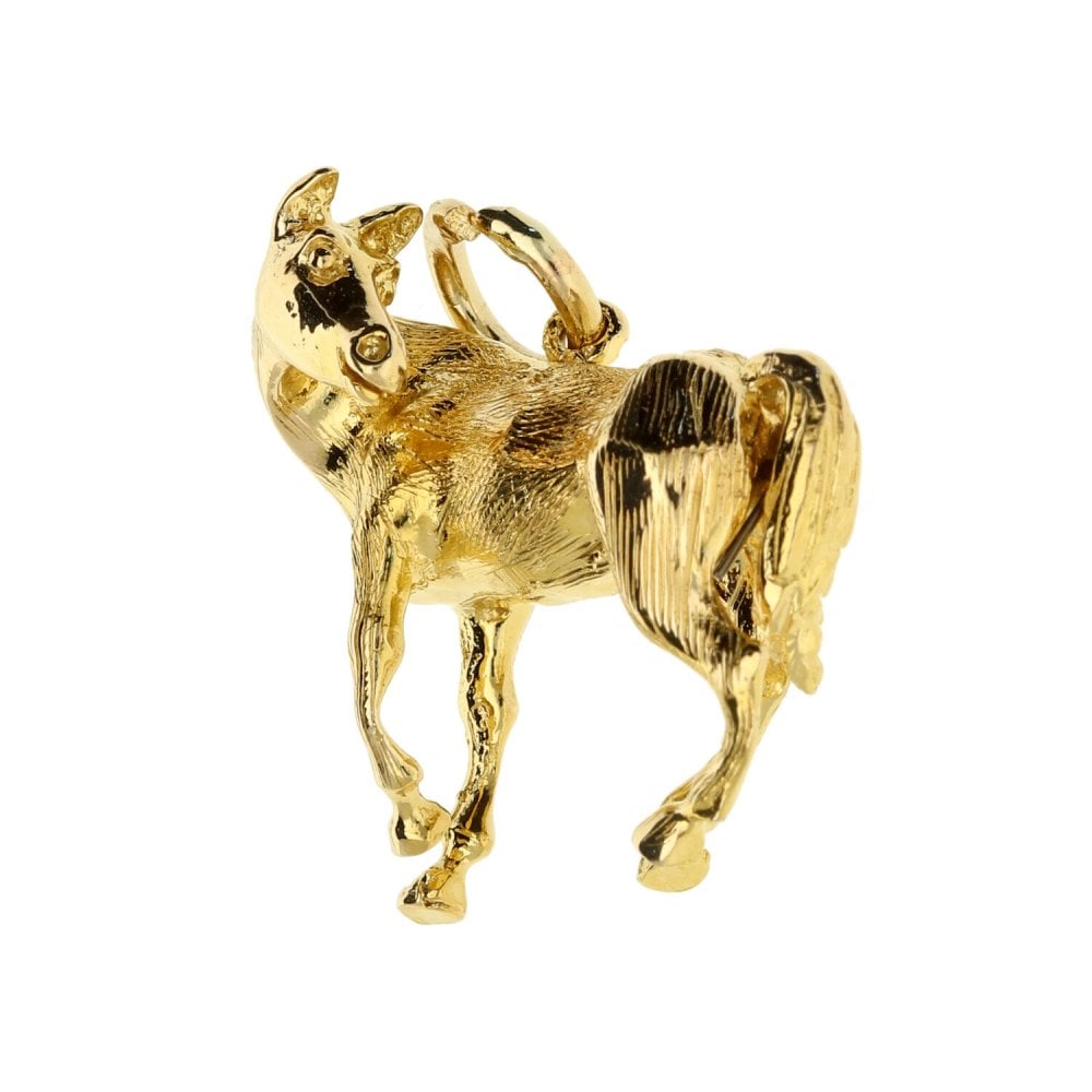 9ct Yellow Gold Horse Charm- 8.4g