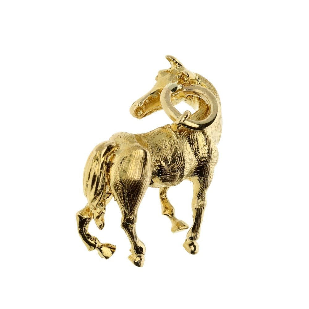9ct Yellow Gold Horse Charm- 8.4g