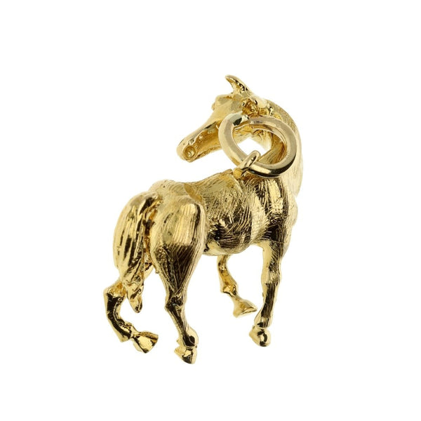 9ct Yellow Gold Horse Charm- 8.4g